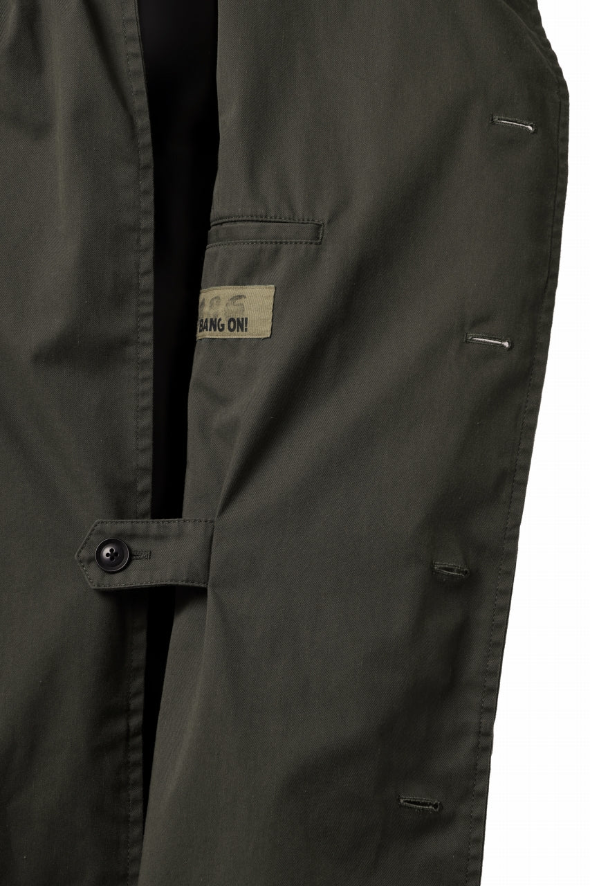 Load image into Gallery viewer, Y's BANG ON! No.186 SEMI DOUBLE HALF COAT / T/C TWILL (KHAKI)