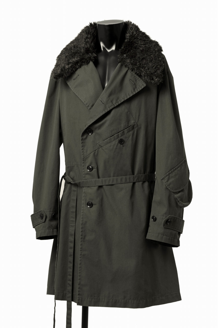 Load image into Gallery viewer, Y's BANG ON! No.186 SEMI DOUBLE HALF COAT / T/C TWILL (KHAKI)