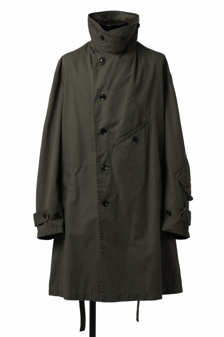 Load image into Gallery viewer, Y's BANG ON! No.186 SEMI DOUBLE HALF COAT / T/C TWILL (KHAKI)
