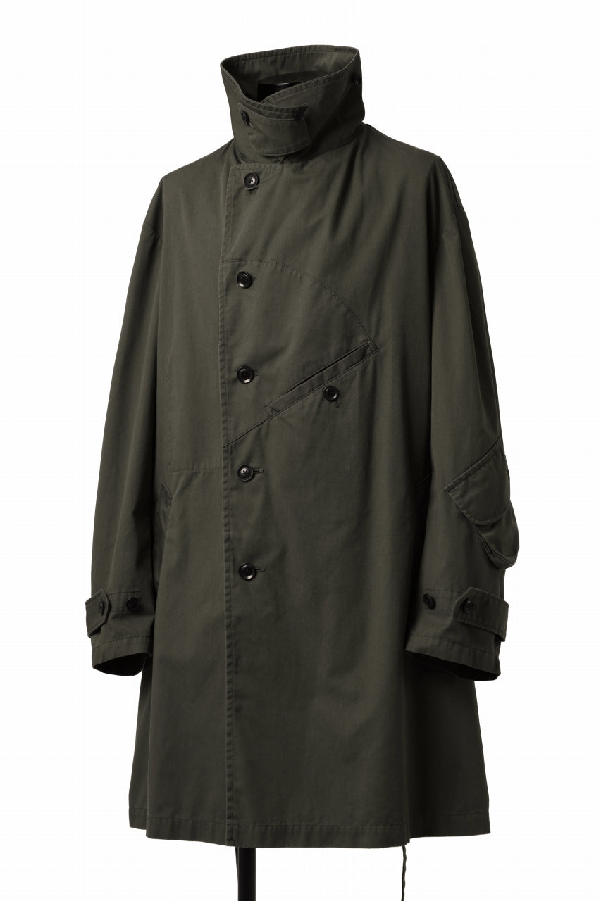 Load image into Gallery viewer, Y's BANG ON! No.186 SEMI DOUBLE HALF COAT / T/C TWILL (KHAKI)