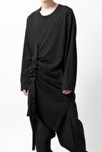 画像をギャラリービューアに読み込む, Y's BANG ON! No.170 TAPE AJUST DRAPE LONG TOPS / COMA 28G JERSEY (BLACK)