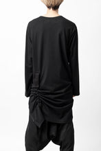 画像をギャラリービューアに読み込む, Y's BANG ON! No.170 TAPE AJUST DRAPE LONG TOPS / COMA 28G JERSEY (BLACK)