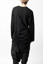 画像をギャラリービューアに読み込む, Y's BANG ON! No.170 TAPE AJUST DRAPE LONG TOPS / COMA 28G JERSEY (BLACK)