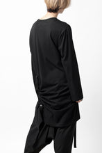 画像をギャラリービューアに読み込む, Y's BANG ON! No.170 TAPE AJUST DRAPE LONG TOPS / COMA 28G JERSEY (BLACK)