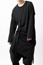 画像をギャラリービューアに読み込む, Y's BANG ON! No.170 TAPE AJUST DRAPE LONG TOPS / COMA 28G JERSEY (BLACK)