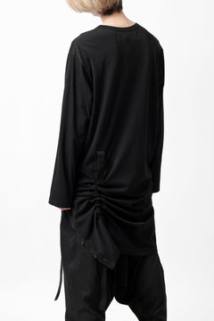 画像をギャラリービューアに読み込む, Y's BANG ON! No.170 TAPE AJUST DRAPE LONG TOPS / COMA 28G JERSEY (BLACK)