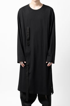 画像をギャラリービューアに読み込む, Y's BANG ON! No.170 TAPE AJUST DRAPE LONG TOPS / COMA 28G JERSEY (BLACK)
