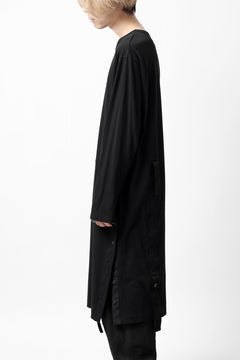 画像をギャラリービューアに読み込む, Y's BANG ON! No.170 TAPE AJUST DRAPE LONG TOPS / COMA 28G JERSEY (BLACK)