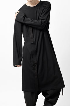 画像をギャラリービューアに読み込む, Y's BANG ON! No.170 TAPE AJUST DRAPE LONG TOPS / COMA 28G JERSEY (BLACK)