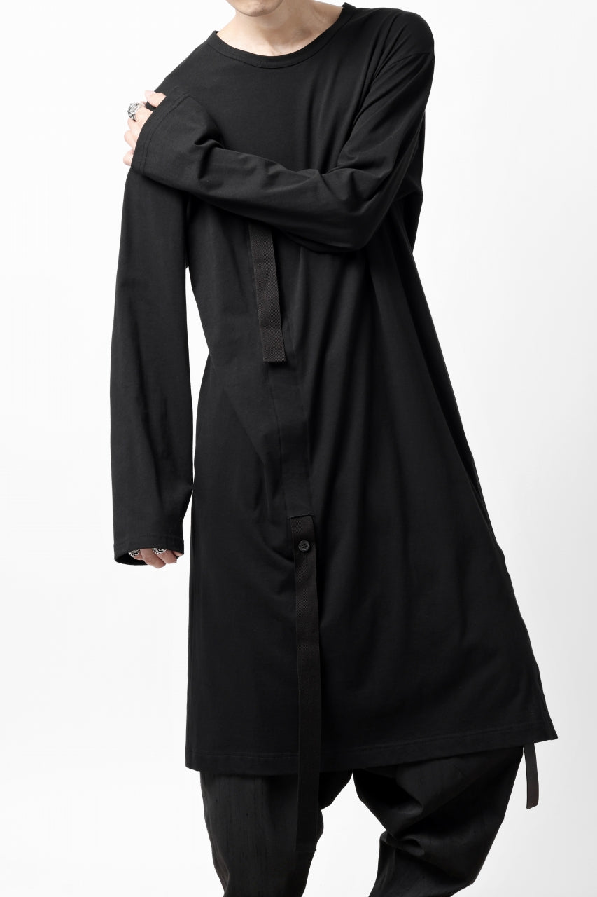 画像をギャラリービューアに読み込む, Y's BANG ON! No.170 TAPE AJUST DRAPE LONG TOPS / COMA 28G JERSEY (BLACK)