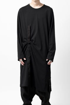 画像をギャラリービューアに読み込む, Y's BANG ON! No.170 TAPE AJUST DRAPE LONG TOPS / COMA 28G JERSEY (BLACK)