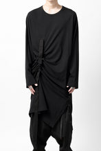 画像をギャラリービューアに読み込む, Y's BANG ON! No.170 TAPE AJUST DRAPE LONG TOPS / COMA 28G JERSEY (BLACK)