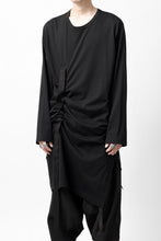 画像をギャラリービューアに読み込む, Y's BANG ON! No.170 TAPE AJUST DRAPE LONG TOPS / COMA 28G JERSEY (BLACK)