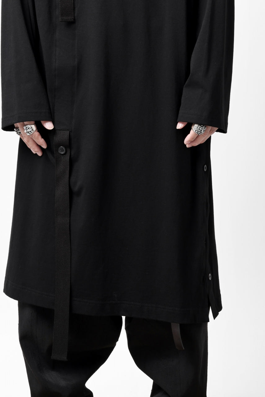 画像をギャラリービューアに読み込む, Y's BANG ON! No.170 TAPE AJUST DRAPE LONG TOPS / COMA 28G JERSEY (BLACK)