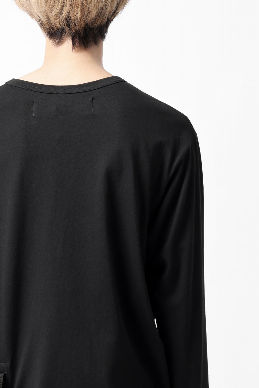 画像をギャラリービューアに読み込む, Y's BANG ON! No.170 TAPE AJUST DRAPE LONG TOPS / COMA 28G JERSEY (BLACK)