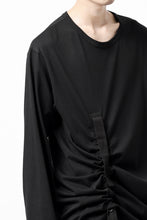 画像をギャラリービューアに読み込む, Y's BANG ON! No.170 TAPE AJUST DRAPE LONG TOPS / COMA 28G JERSEY (BLACK)