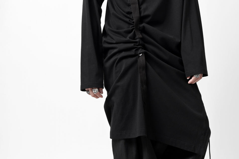 画像をギャラリービューアに読み込む, Y's BANG ON! No.170 TAPE AJUST DRAPE LONG TOPS / COMA 28G JERSEY (BLACK)