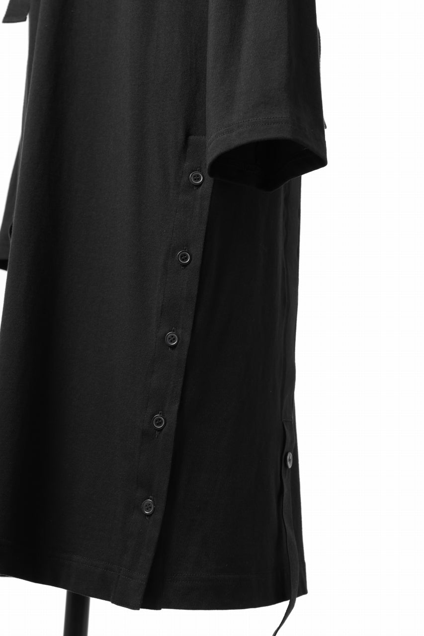 画像をギャラリービューアに読み込む, Y's BANG ON! No.170 TAPE AJUST DRAPE LONG TOPS / COMA 28G JERSEY (BLACK)