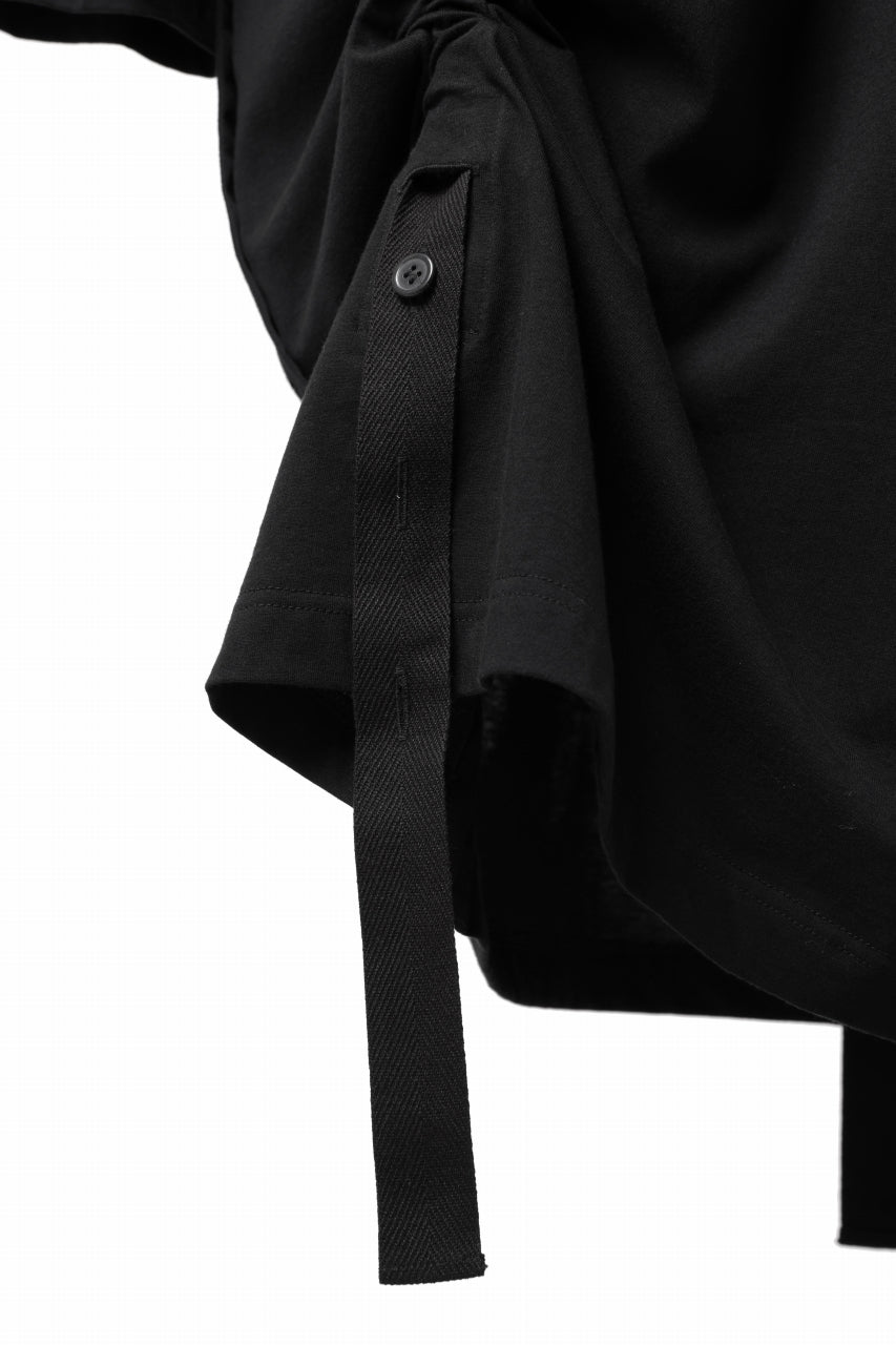 画像をギャラリービューアに読み込む, Y's BANG ON! No.170 TAPE AJUST DRAPE LONG TOPS / COMA 28G JERSEY (BLACK)