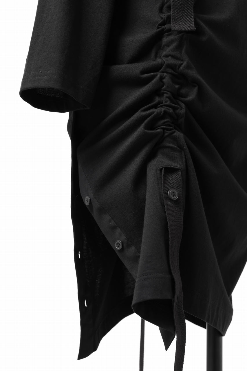 画像をギャラリービューアに読み込む, Y's BANG ON! No.170 TAPE AJUST DRAPE LONG TOPS / COMA 28G JERSEY (BLACK)