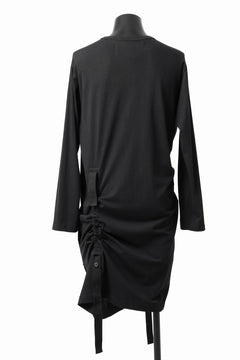 画像をギャラリービューアに読み込む, Y's BANG ON! No.170 TAPE AJUST DRAPE LONG TOPS / COMA 28G JERSEY (BLACK)