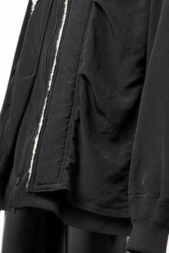 画像をギャラリービューアに読み込む, Y's BANG ON! No.193 CREPE DE CHINE PATCHED BLOUSON (BLACK)