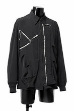 画像をギャラリービューアに読み込む, Y's BANG ON! No.193 CREPE DE CHINE PATCHED BLOUSON (BLACK)