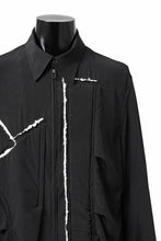 画像をギャラリービューアに読み込む, Y's BANG ON! No.193 CREPE DE CHINE PATCHED BLOUSON (BLACK)