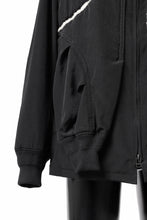 画像をギャラリービューアに読み込む, Y's BANG ON! No.193 CREPE DE CHINE PATCHED BLOUSON (BLACK)