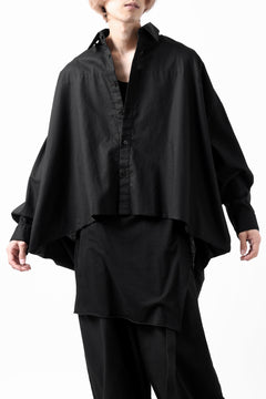 画像をギャラリービューアに読み込む, Y's VOLUMETRIC BLOUSON SHIRT (BLACK)
