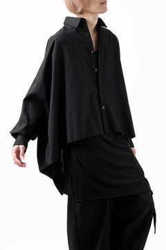 画像をギャラリービューアに読み込む, Y's VOLUMETRIC BLOUSON SHIRT (BLACK)