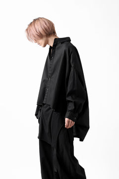 画像をギャラリービューアに読み込む, Y's VOLUMETRIC BLOUSON SHIRT (BLACK)