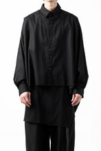 画像をギャラリービューアに読み込む, Y's VOLUMETRIC BLOUSON SHIRT (BLACK)