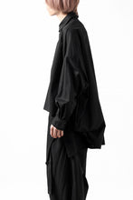 画像をギャラリービューアに読み込む, Y's VOLUMETRIC BLOUSON SHIRT (BLACK)