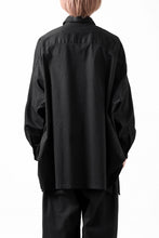 画像をギャラリービューアに読み込む, Y's VOLUMETRIC BLOUSON SHIRT (BLACK)