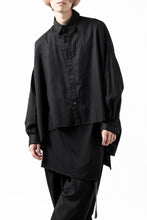 画像をギャラリービューアに読み込む, Y's VOLUMETRIC BLOUSON SHIRT (BLACK)