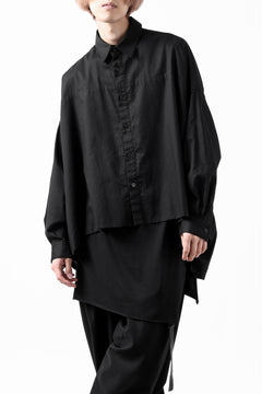 画像をギャラリービューアに読み込む, Y's VOLUMETRIC BLOUSON SHIRT (BLACK)