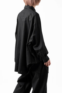 画像をギャラリービューアに読み込む, Y's VOLUMETRIC BLOUSON SHIRT (BLACK)
