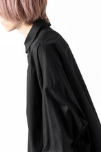 画像をギャラリービューアに読み込む, Y's VOLUMETRIC BLOUSON SHIRT (BLACK)