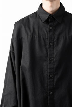 画像をギャラリービューアに読み込む, Y's VOLUMETRIC BLOUSON SHIRT (BLACK)