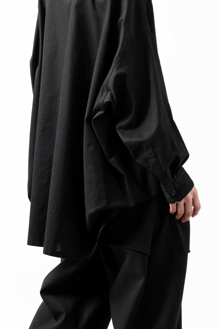 画像をギャラリービューアに読み込む, Y's VOLUMETRIC BLOUSON SHIRT (BLACK)