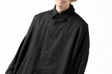 画像をギャラリービューアに読み込む, Y's VOLUMETRIC BLOUSON SHIRT (BLACK)
