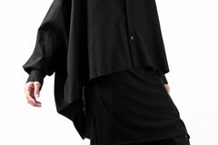 画像をギャラリービューアに読み込む, Y's VOLUMETRIC BLOUSON SHIRT (BLACK)
