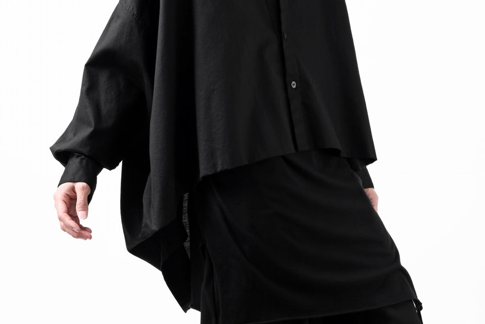 画像をギャラリービューアに読み込む, Y's VOLUMETRIC BLOUSON SHIRT (BLACK)