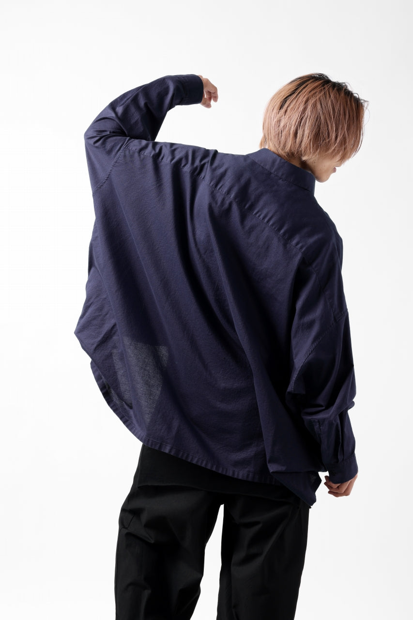 画像をギャラリービューアに読み込む, Y's VOLUMETRIC BLOUSON SHIRT (NAVY)