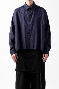 画像をギャラリービューアに読み込む, Y's VOLUMETRIC BLOUSON SHIRT (NAVY)