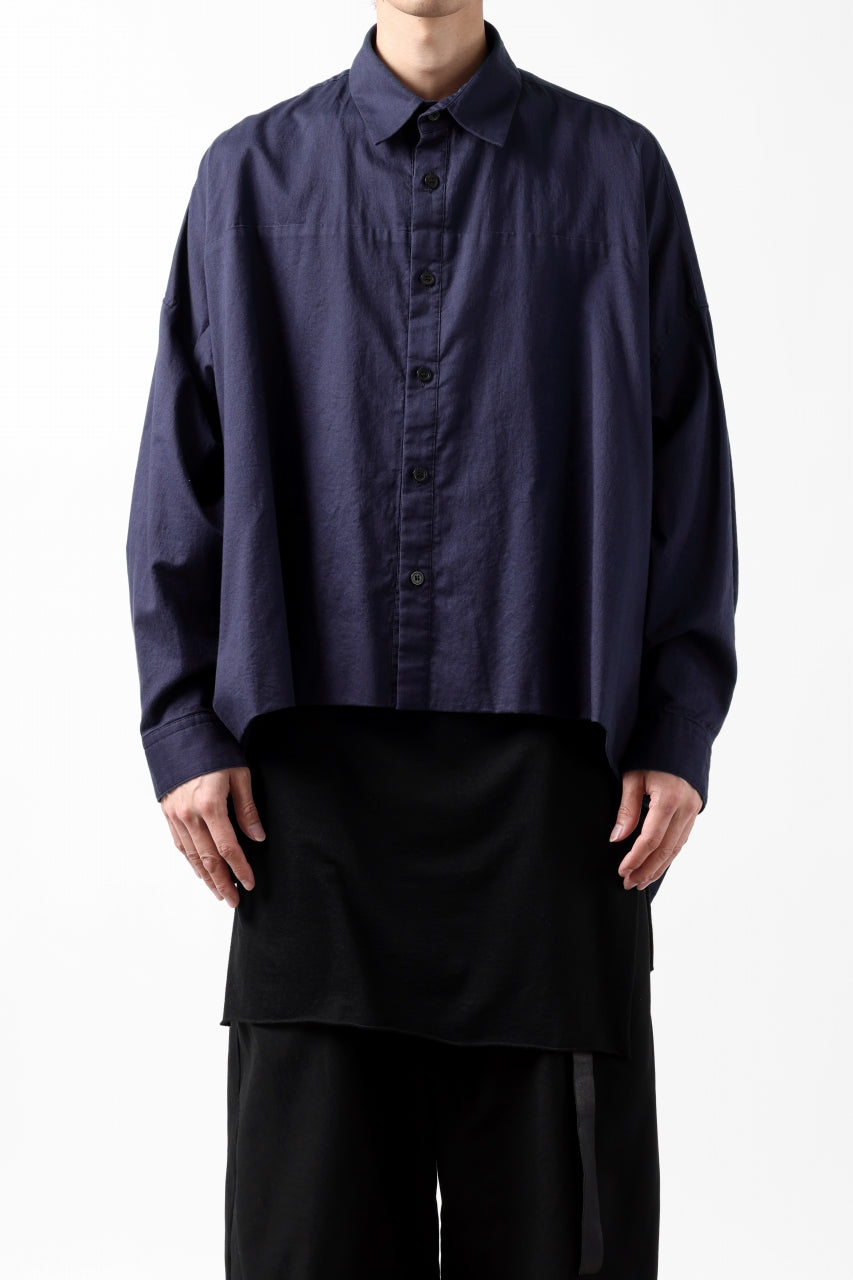 画像をギャラリービューアに読み込む, Y's VOLUMETRIC BLOUSON SHIRT (NAVY)