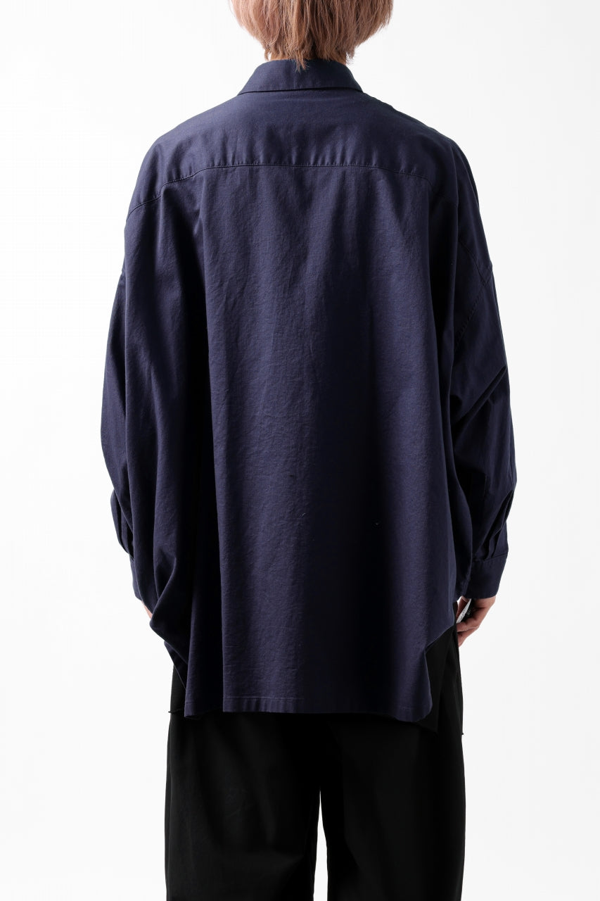 画像をギャラリービューアに読み込む, Y's VOLUMETRIC BLOUSON SHIRT (NAVY)