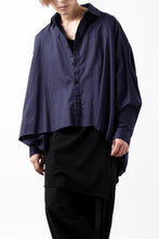 画像をギャラリービューアに読み込む, Y's VOLUMETRIC BLOUSON SHIRT (NAVY)