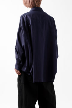 画像をギャラリービューアに読み込む, Y's VOLUMETRIC BLOUSON SHIRT (NAVY)